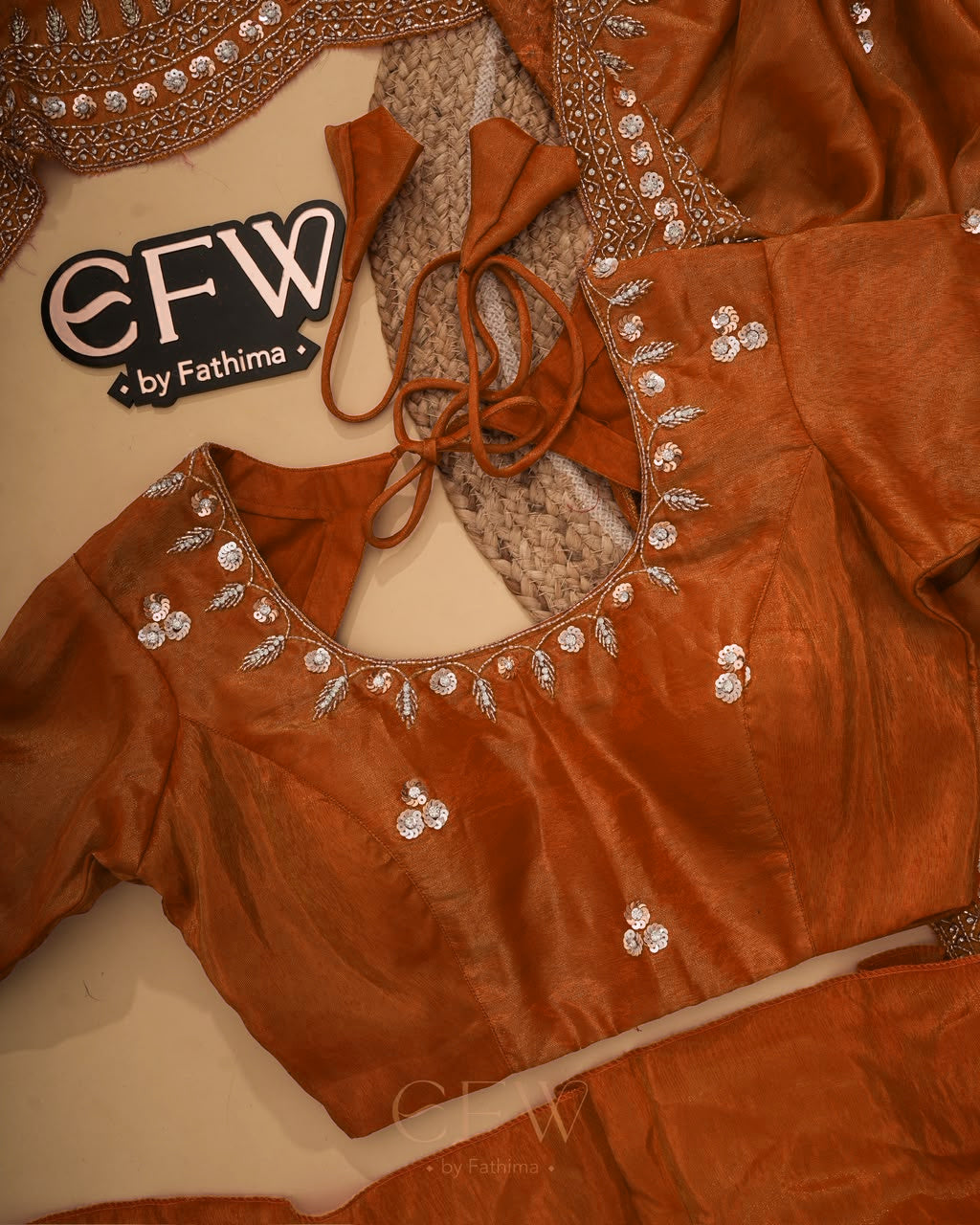SAFIYA HANDWORK-ORANGE