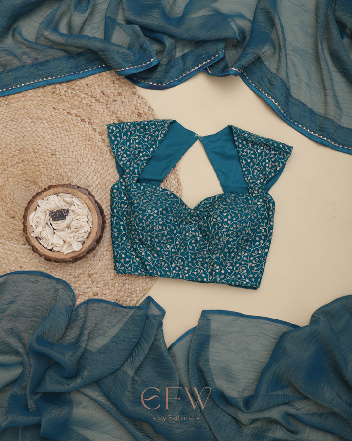 PHULJHARI TEAL SPARK - LUXE EDIT