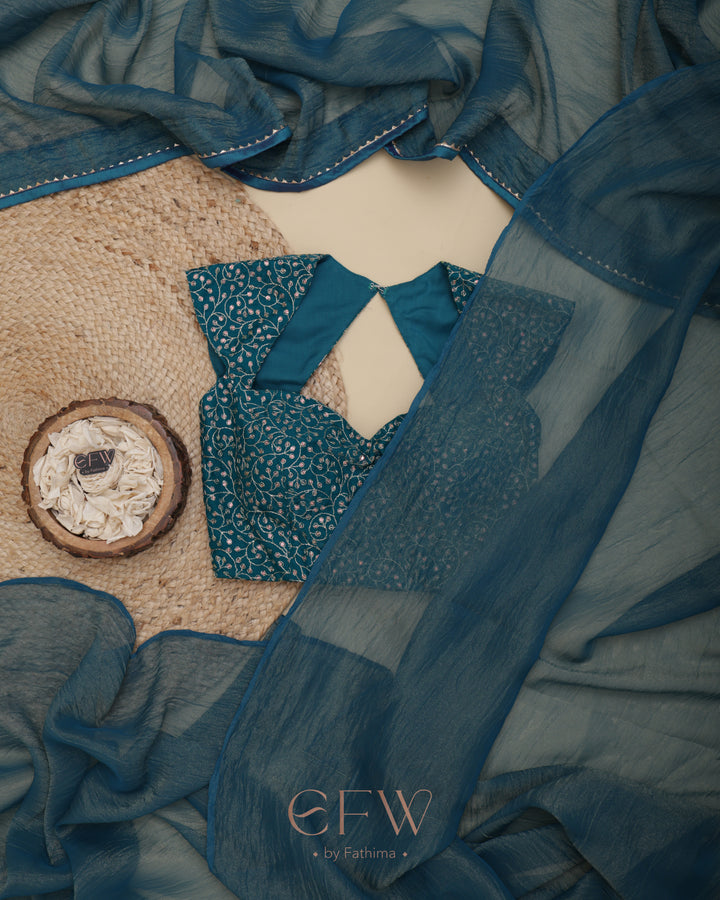 PHULJHARI TEAL SPARK - LUXE EDIT