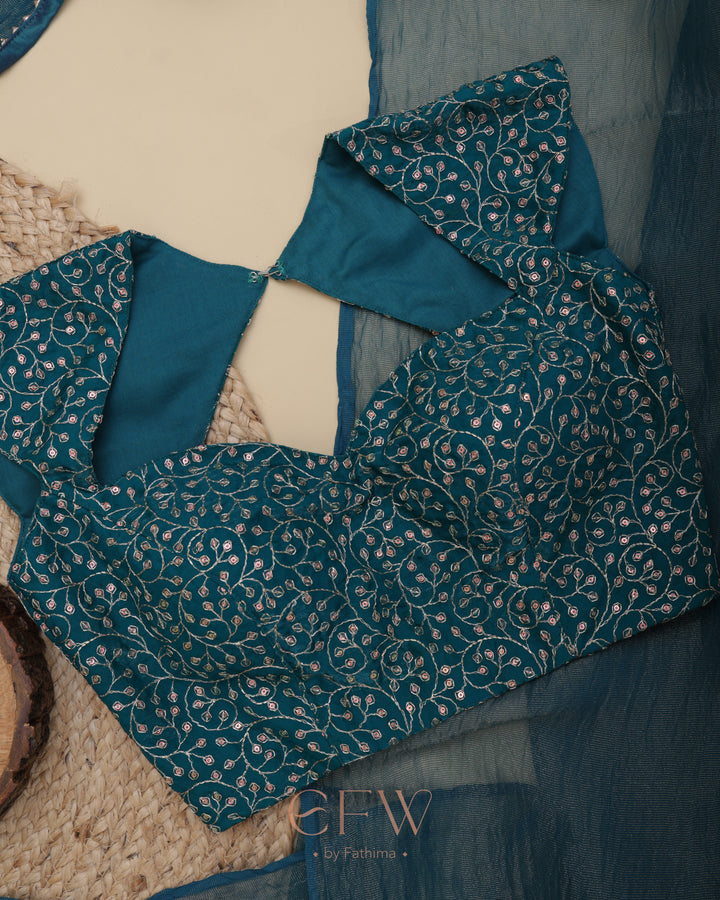 PHULJHARI TEAL SPARK - LUXE EDIT