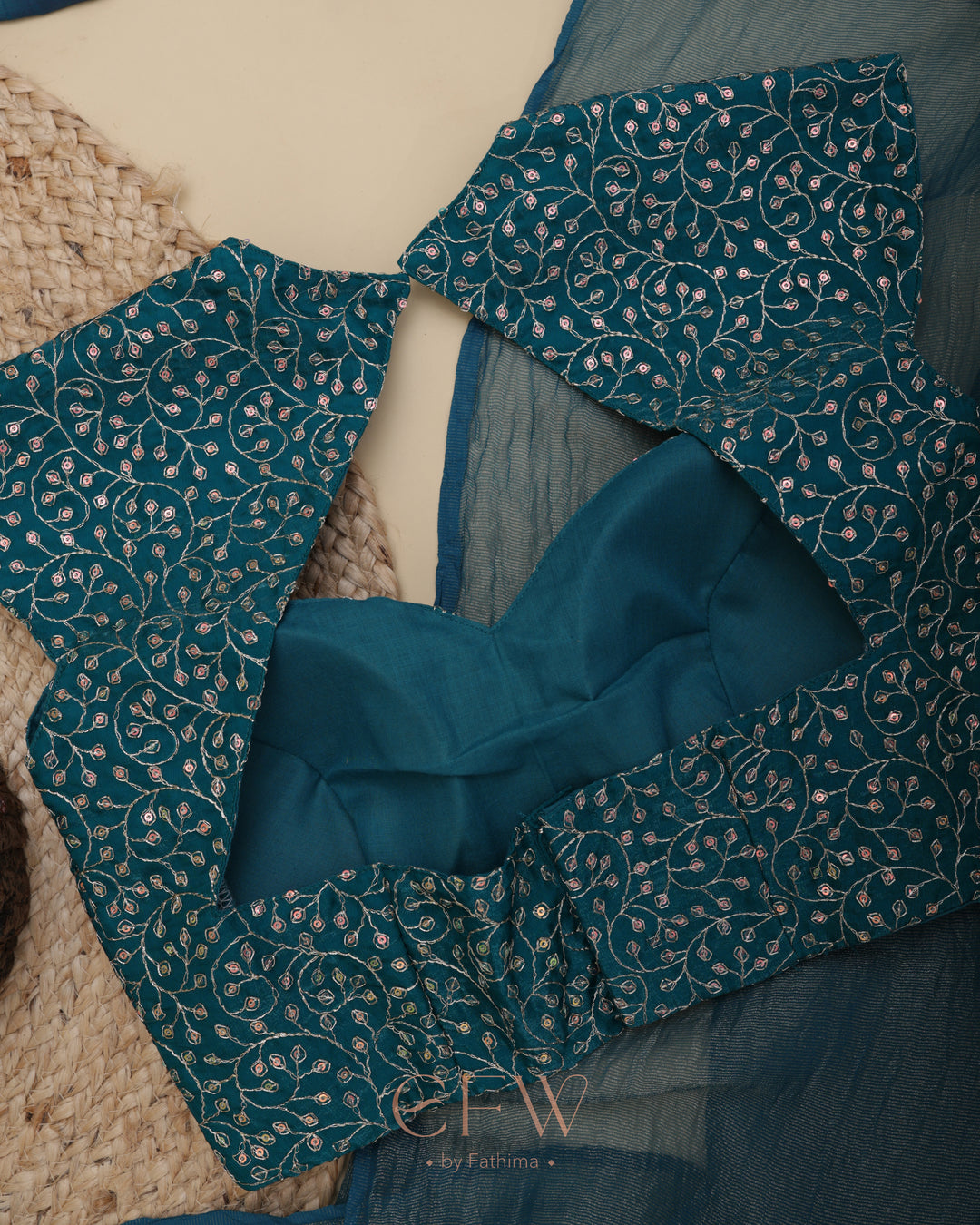 PHULJHARI TEAL SPARK - LUXE EDIT