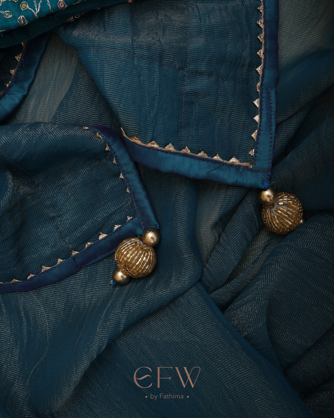 PHULJHARI TEAL SPARK - LUXE EDIT