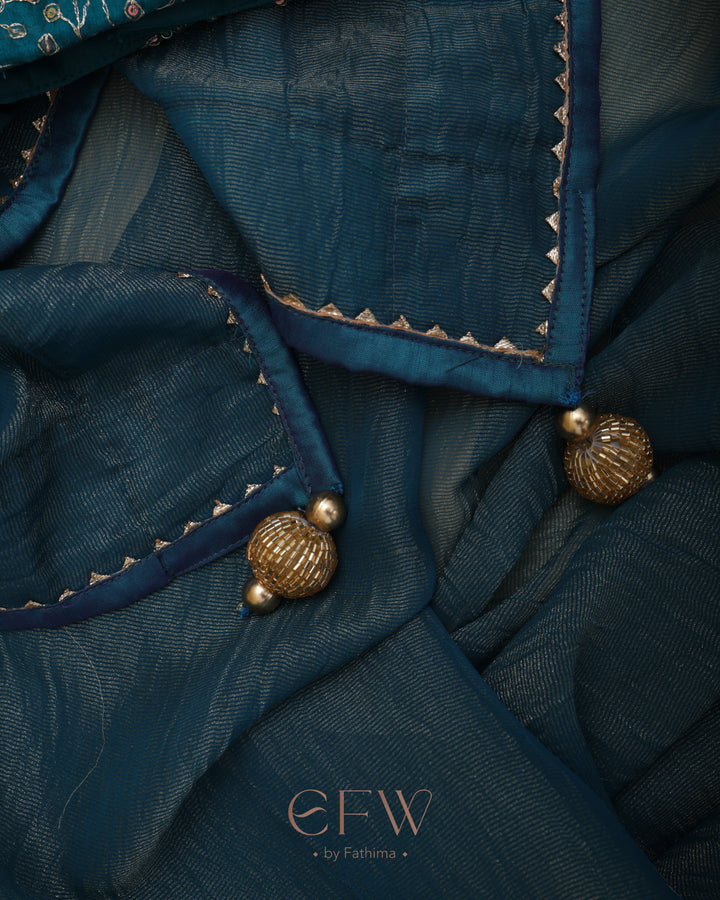 PHULJHARI TEAL SPARK - LUXE EDIT