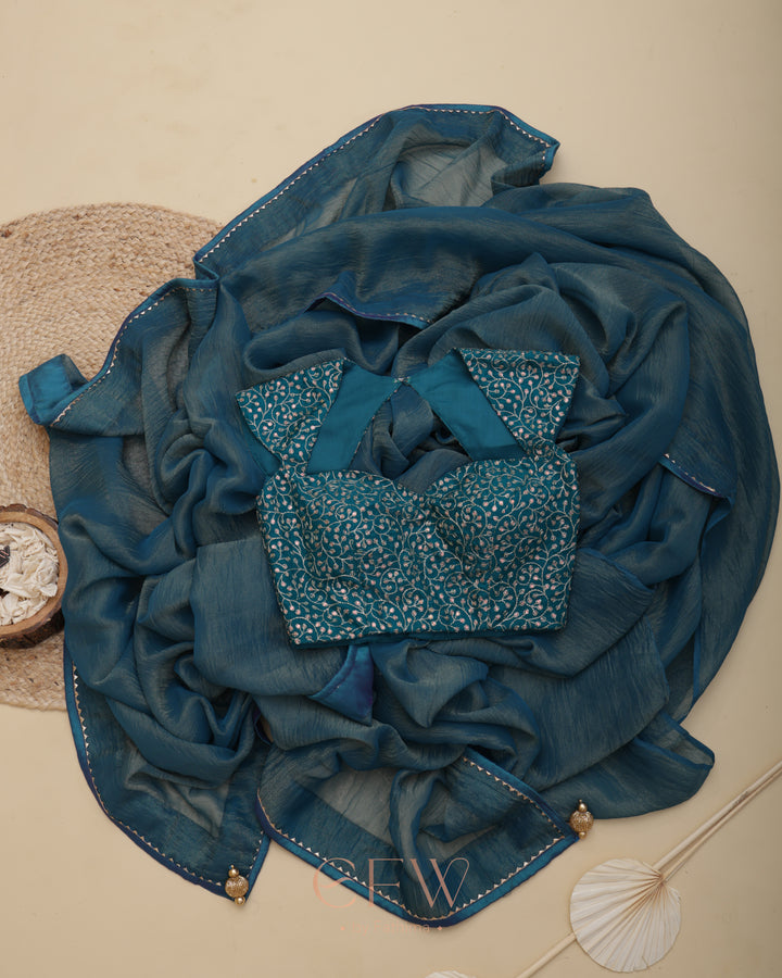 PHULJHARI TEAL SPARK - LUXE EDIT