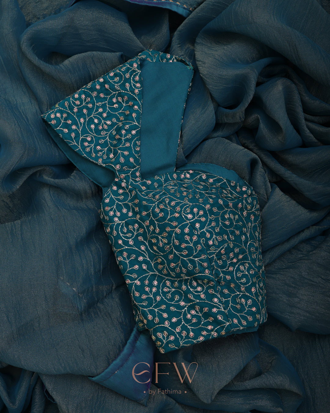 PHULJHARI TEAL SPARK - LUXE EDIT