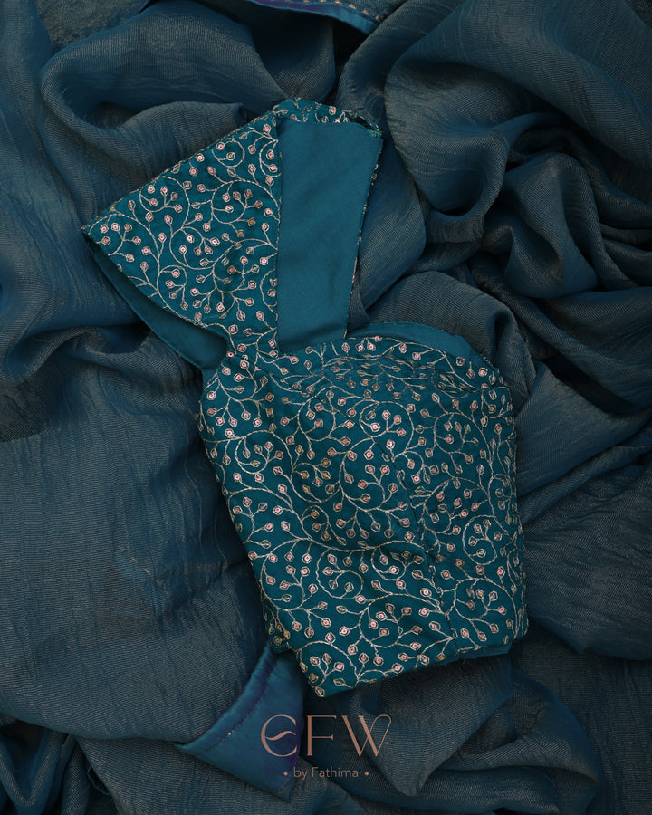 PHULJHARI TEAL SPARK - LUXE EDIT