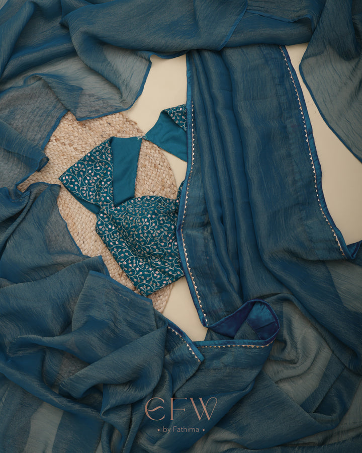 PHULJHARI TEAL SPARK - LUXE EDIT