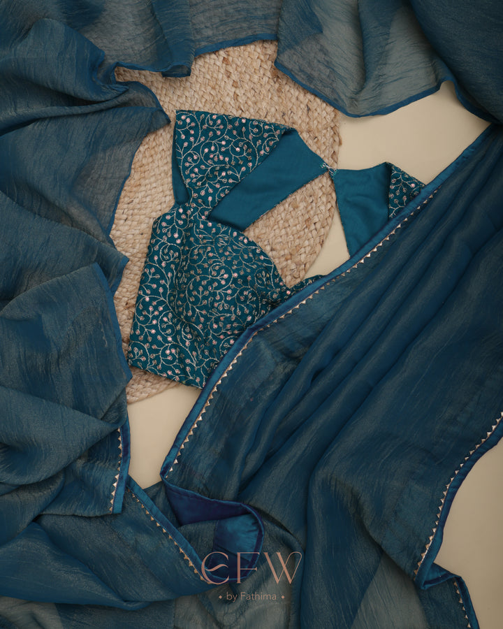 PHULJHARI TEAL SPARK - LUXE EDIT