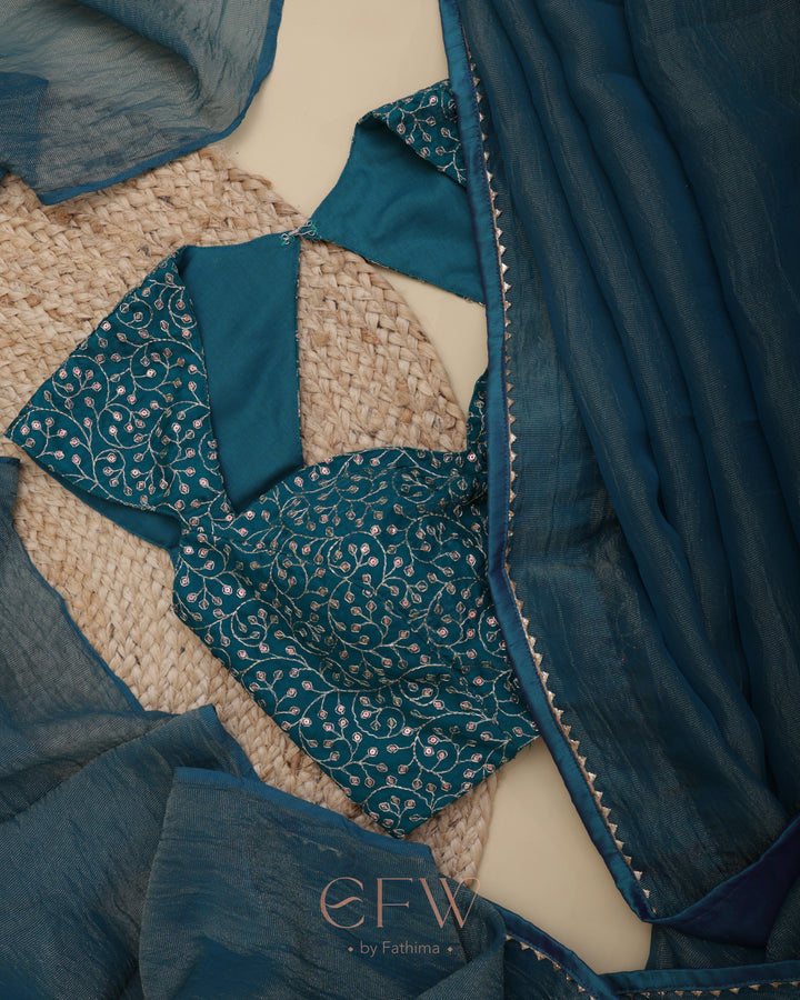 PHULJHARI TEAL SPARK - LUXE EDIT