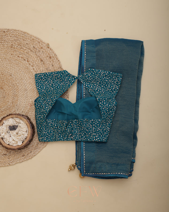 PHULJHARI TEAL SPARK - LUXE EDIT