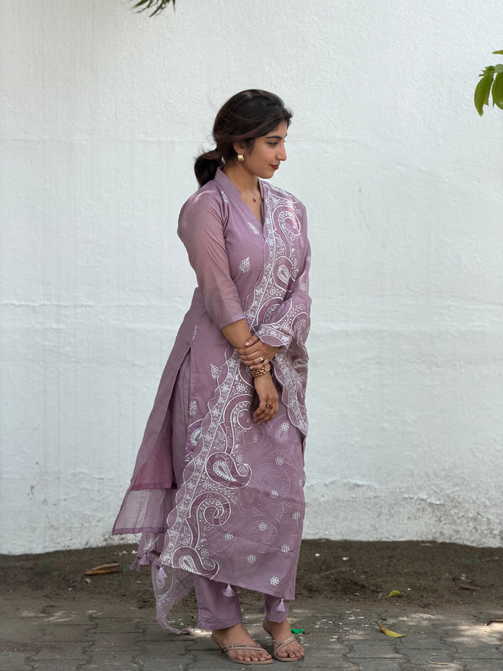 MAUVE MIST SUIT