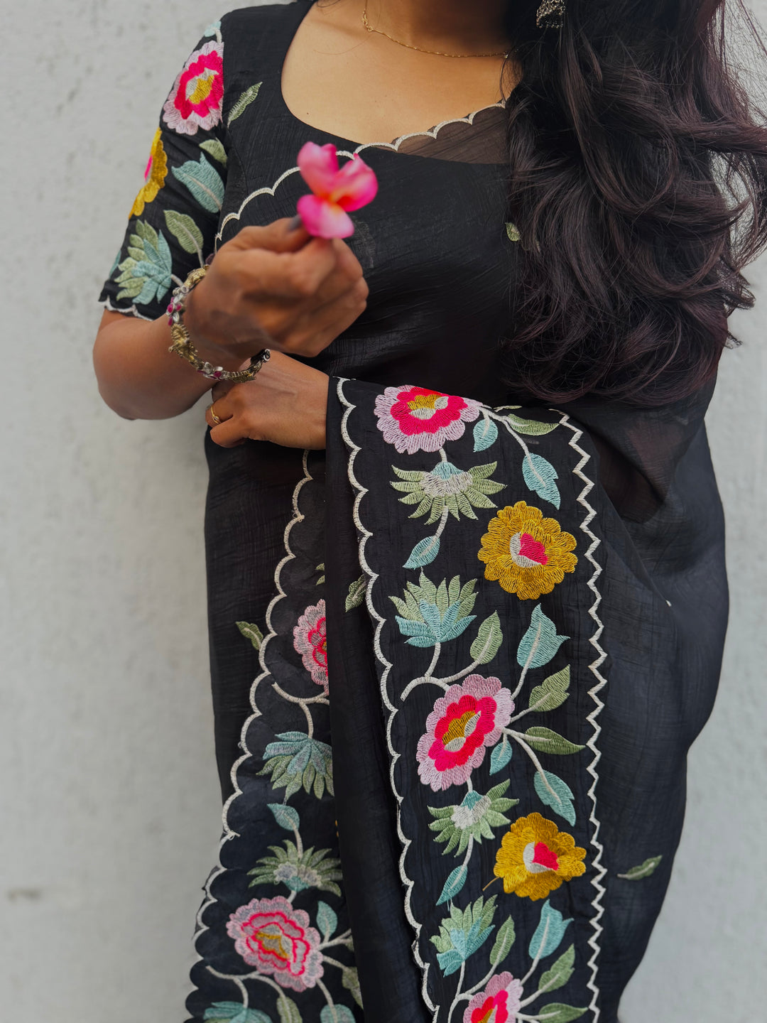 Almost Midnight saree