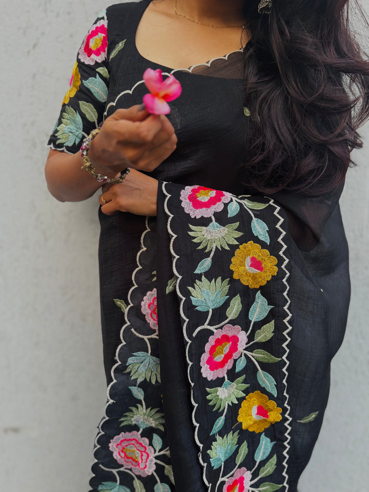 Almost Midnight saree