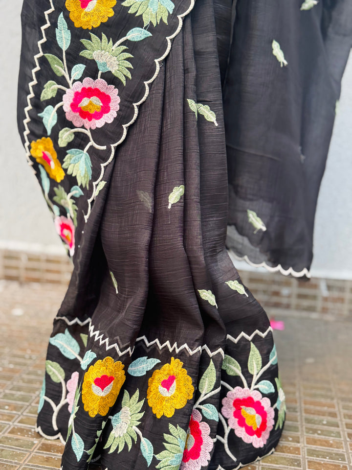 Almost Midnight saree