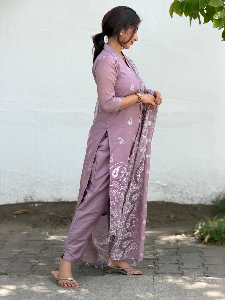 MAUVE MIST SUIT
