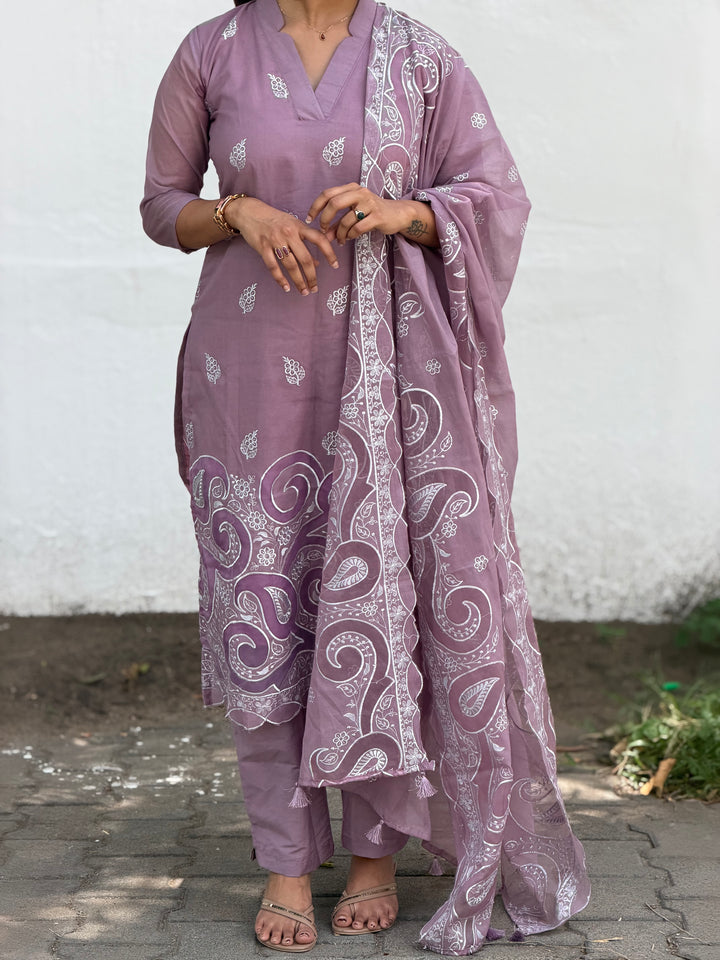 MAUVE MIST SUIT