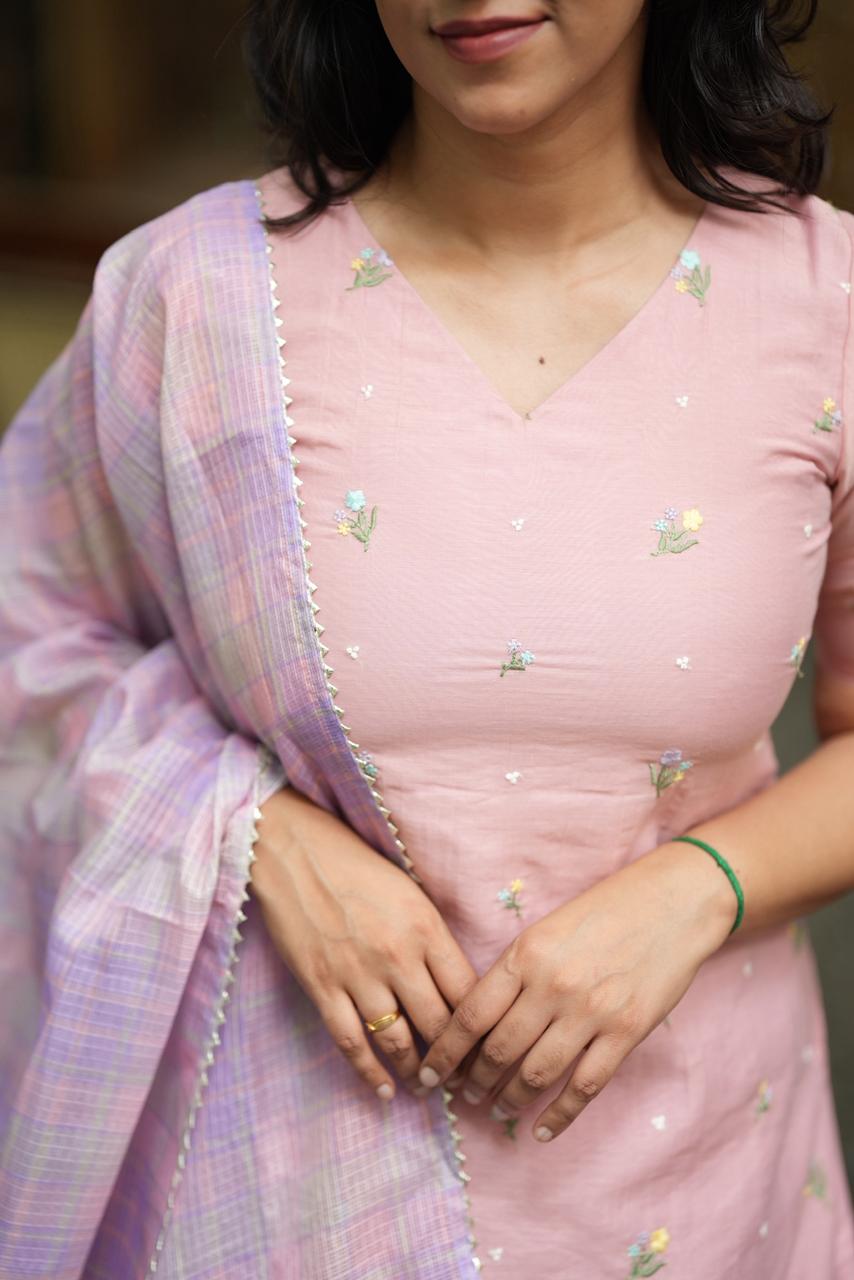 AVELINA BLUSH - KURTA ONLY