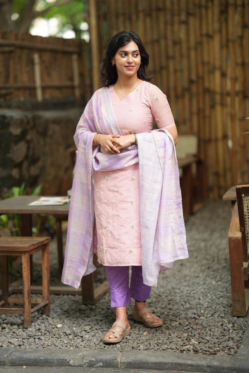 AVELINA BLUSH - KURTA ONLY