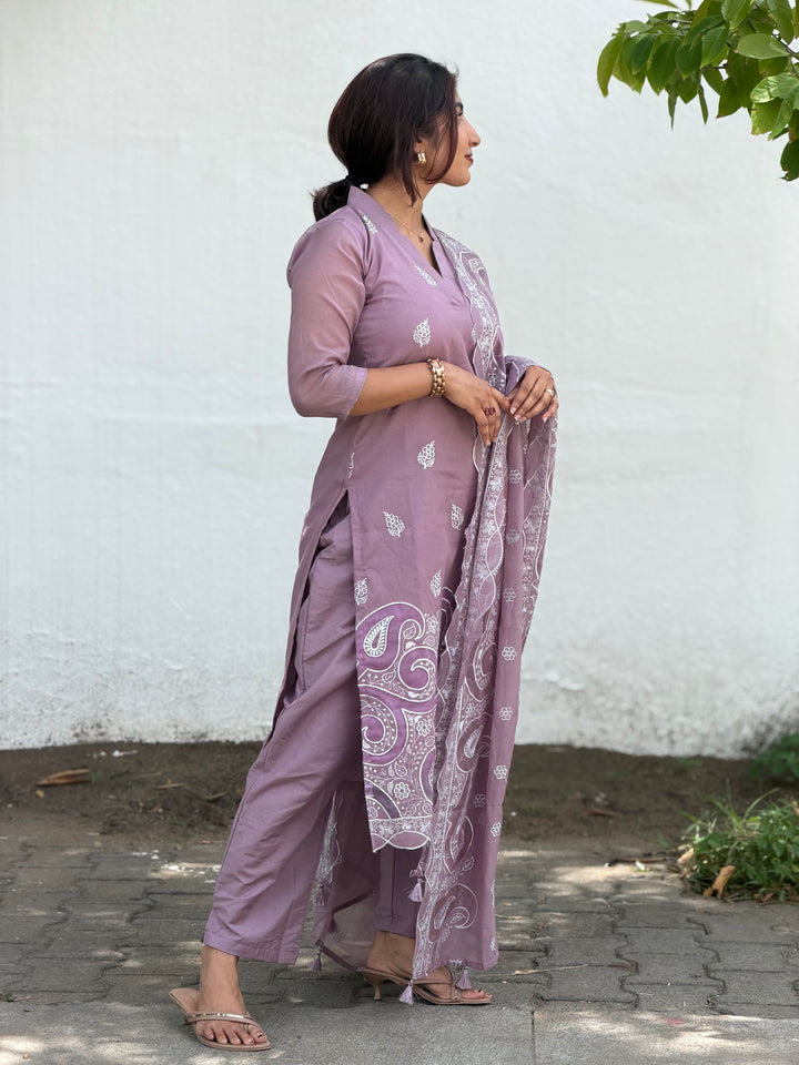MAUVE MIST SUIT