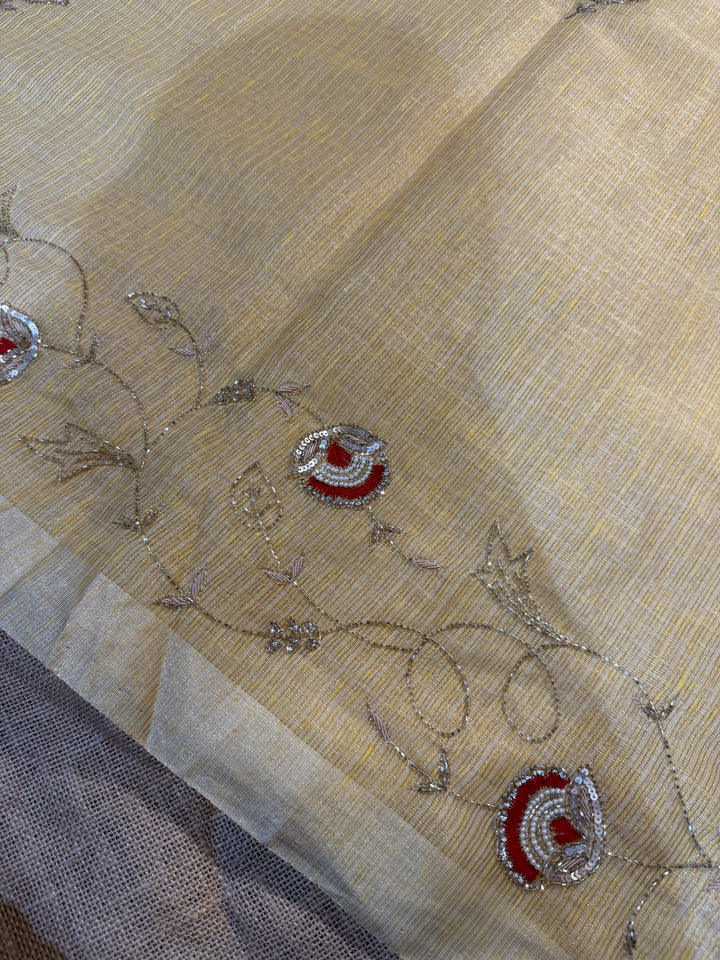 FAHIDA-TISSUE LINEN HANDWORK