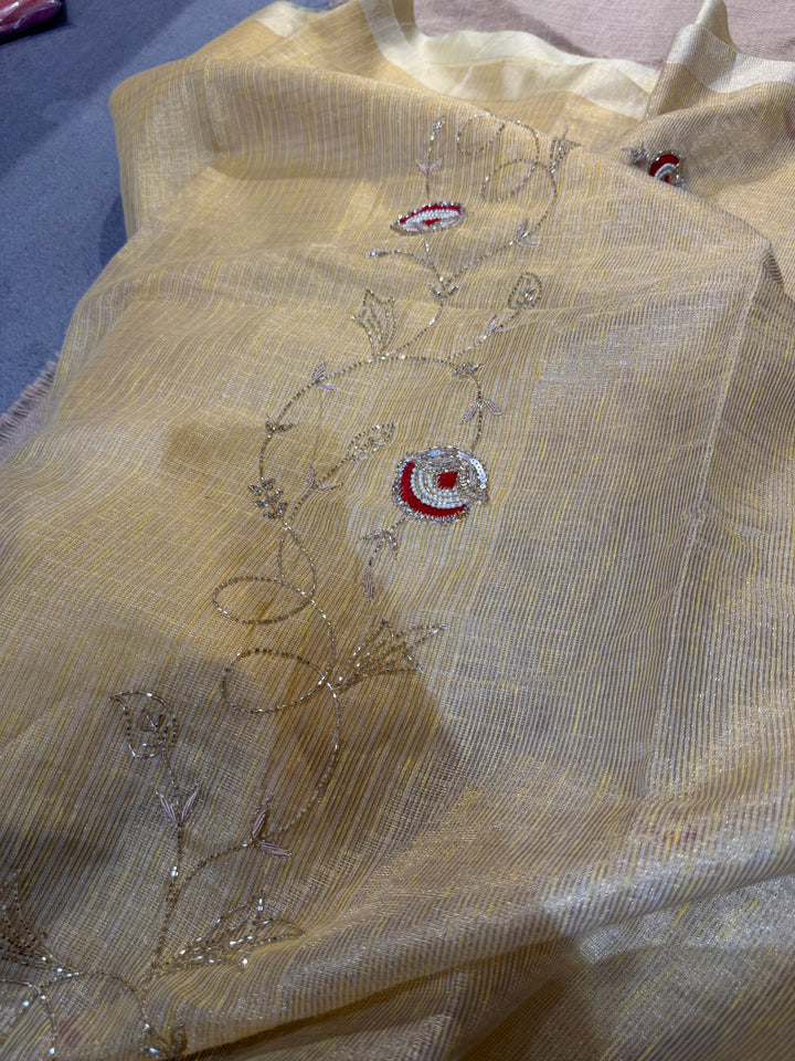 FAHIDA-TISSUE LINEN HANDWORK