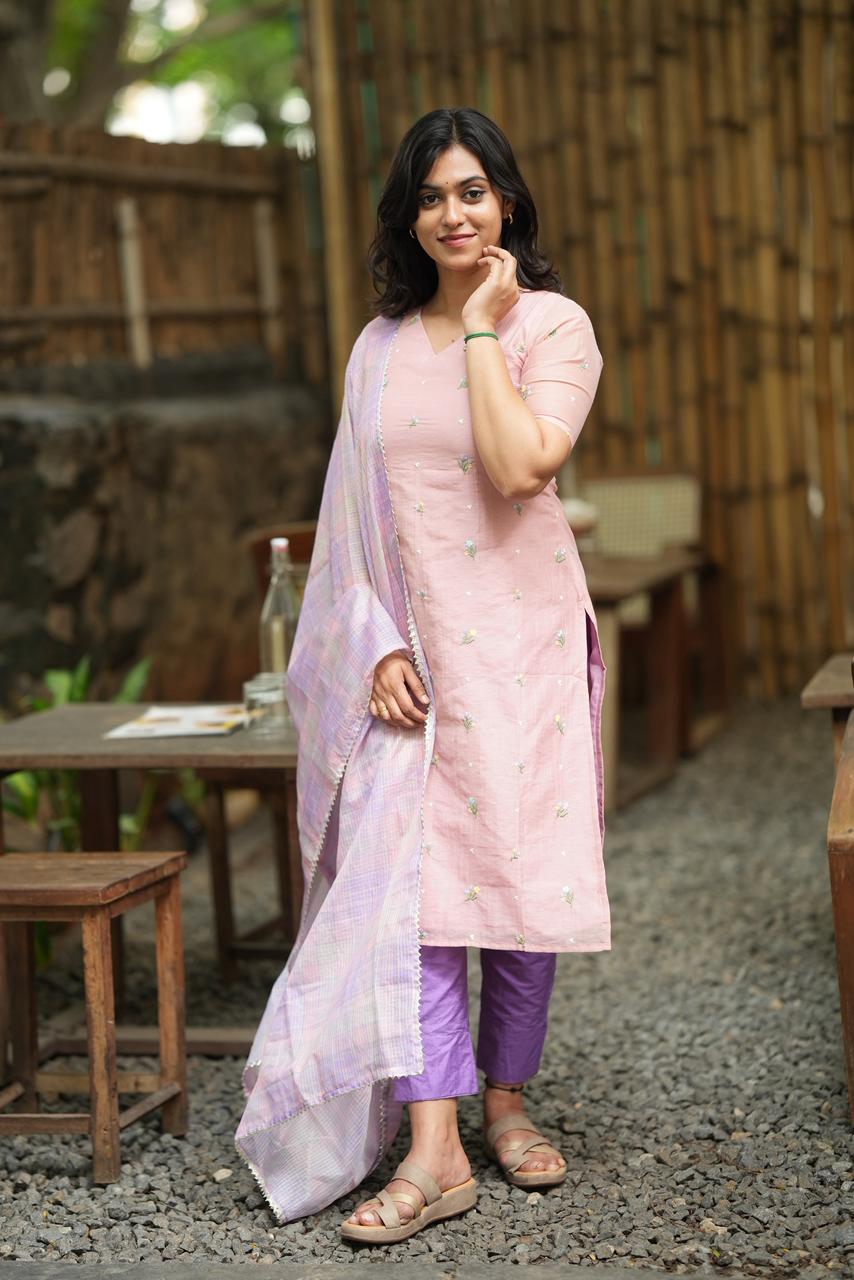 AVELINA BLUSH - KURTA ONLY