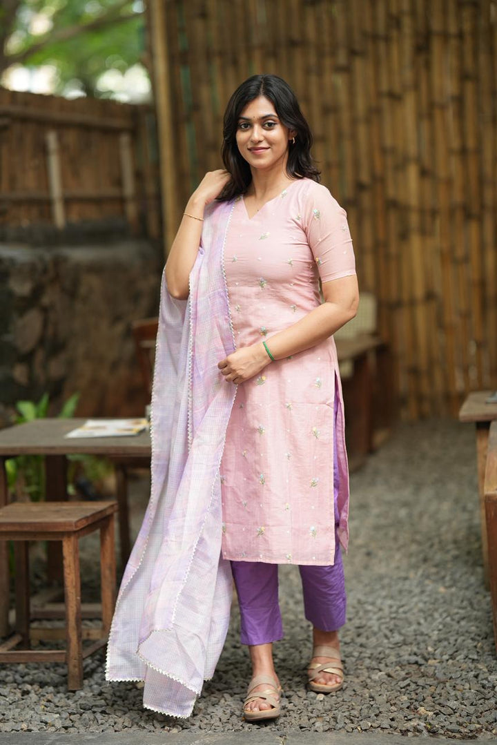AVELINA BLUSH - KURTA ONLY