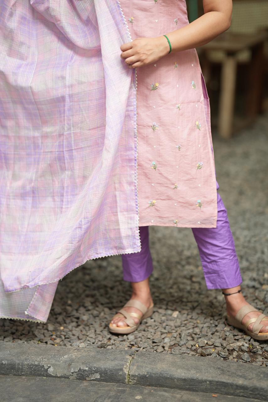 AVELINA BLUSH - KURTA ONLY