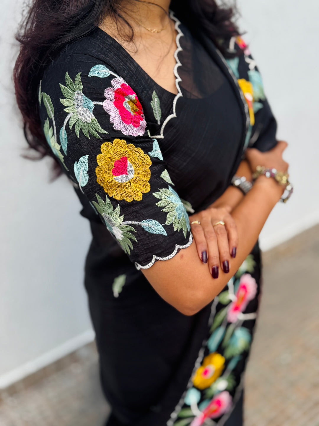 Almost Midnight saree