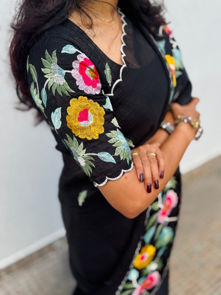 Almost Midnight saree