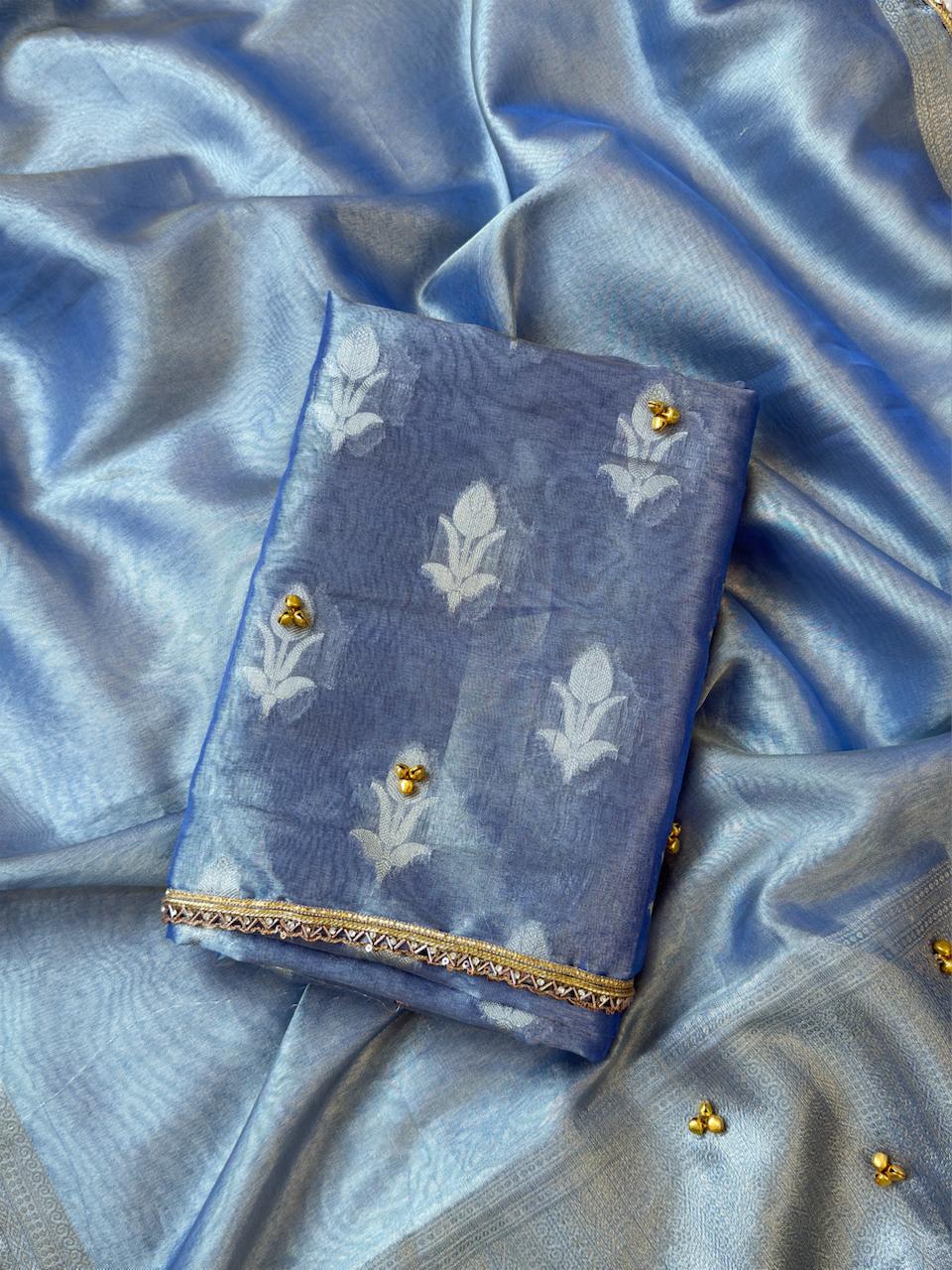 JHANKAR-POWDER BLUE