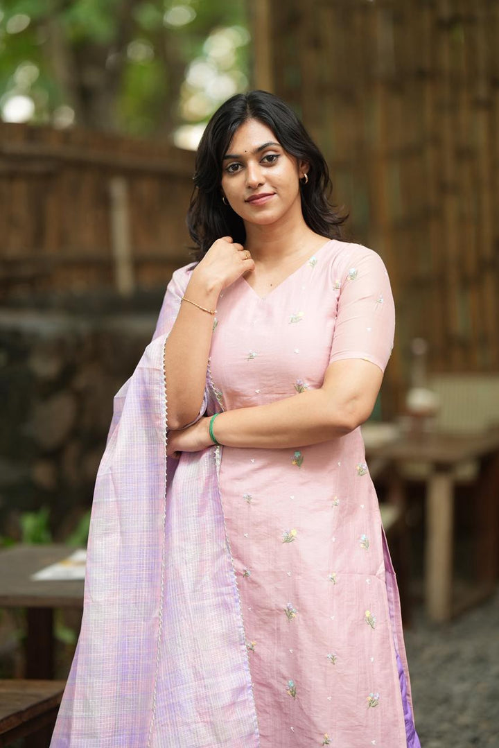 AVELINA BLUSH - KURTA ONLY