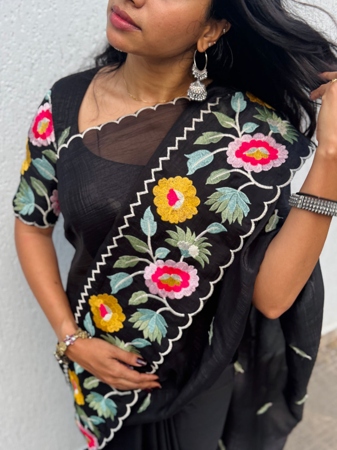 Almost Midnight saree