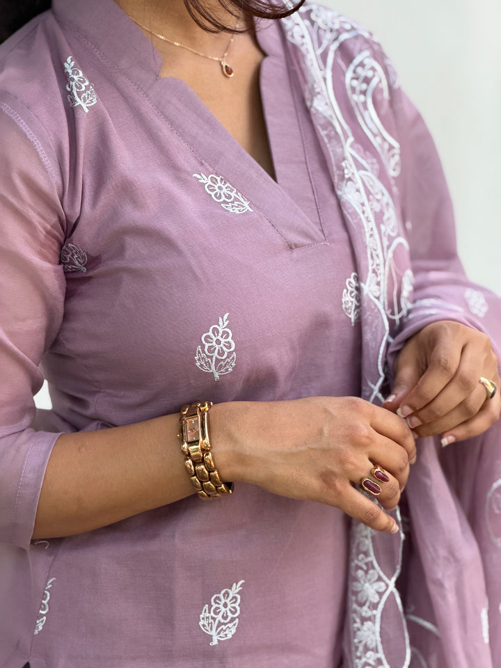MAUVE MIST SUIT