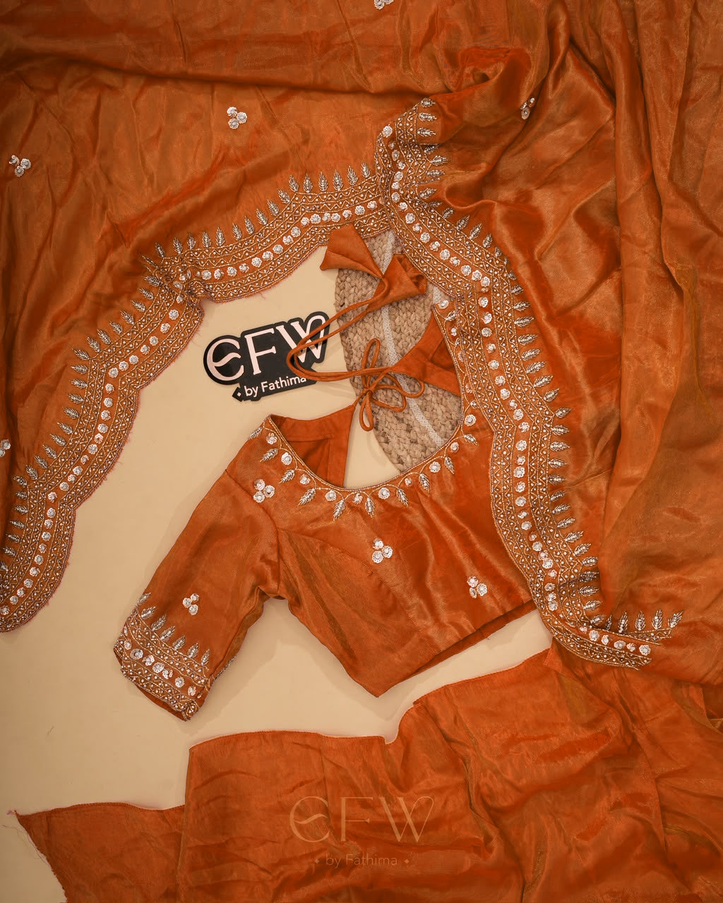SAFIYA HANDWORK-ORANGE