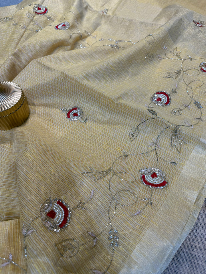 FAHIDA-TISSUE LINEN HANDWORK