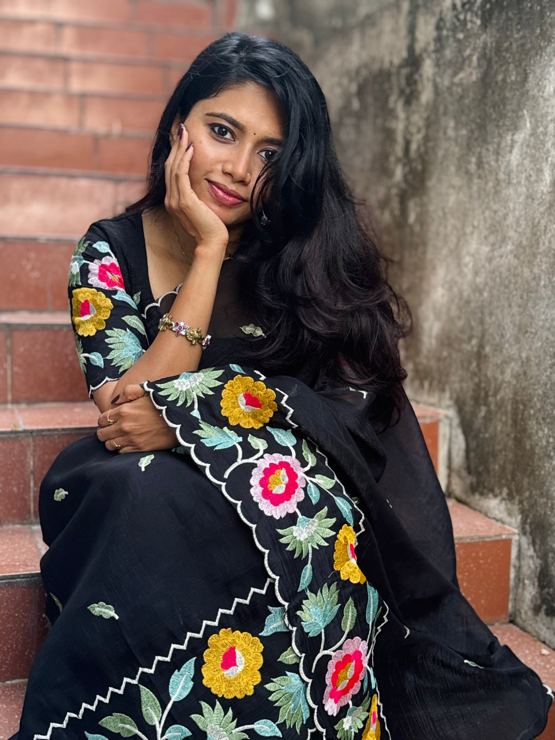 Almost Midnight saree