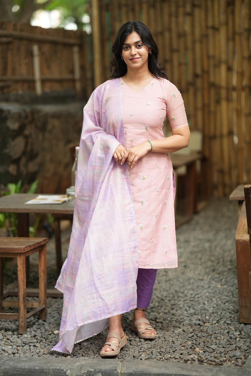 AVELINA BLUSH - KURTA ONLY